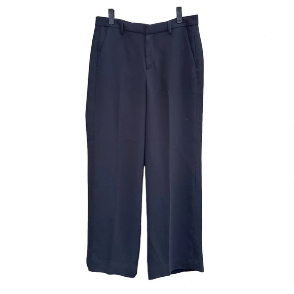 VINCE BLACK WIDE LEG TROUSERS - Picture 1 of 4